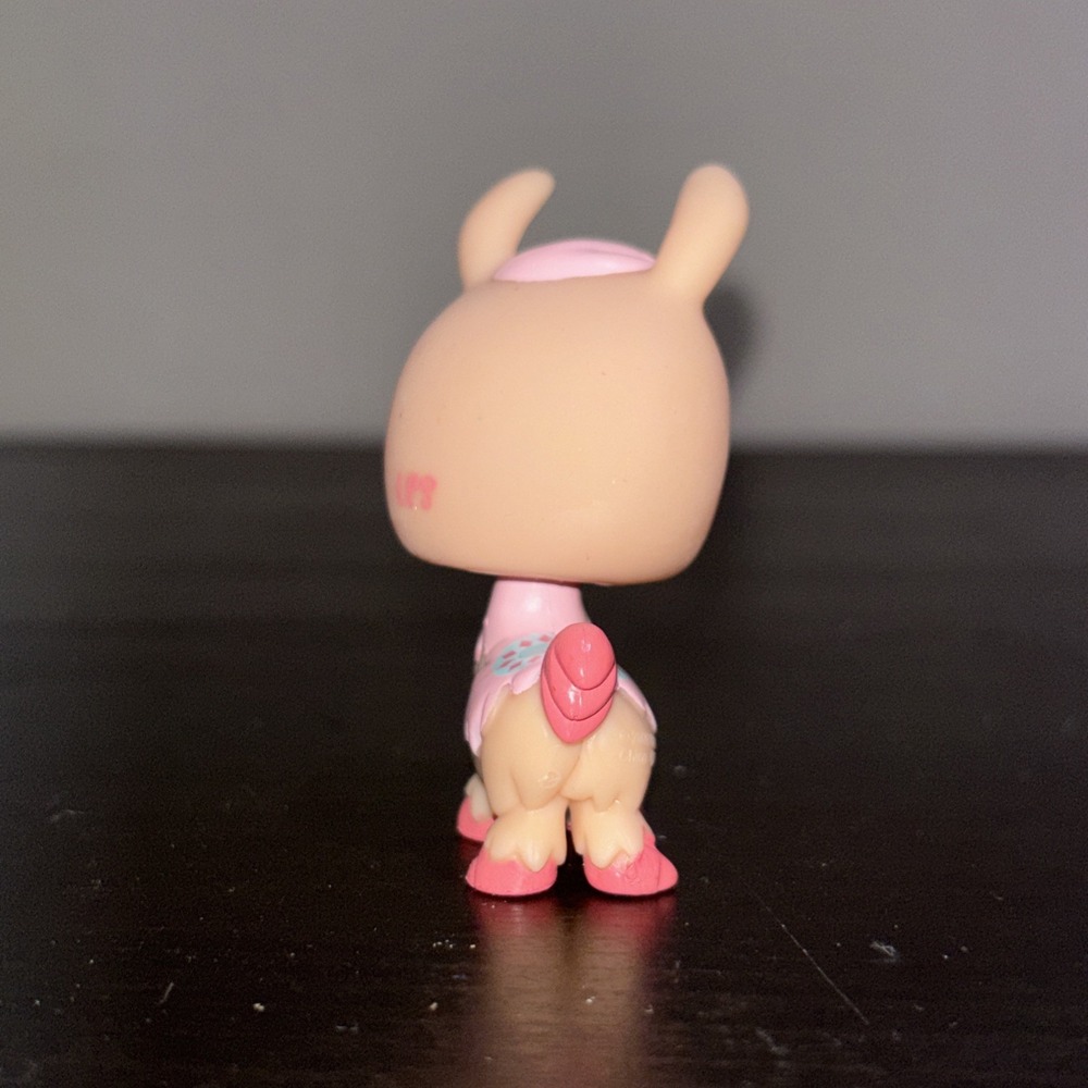 Peach and Pink Llama Tan #198 G7 Teal Diamond Eyes Littlest Pet Shop Gen 7 LPS - Picture 3 of 8